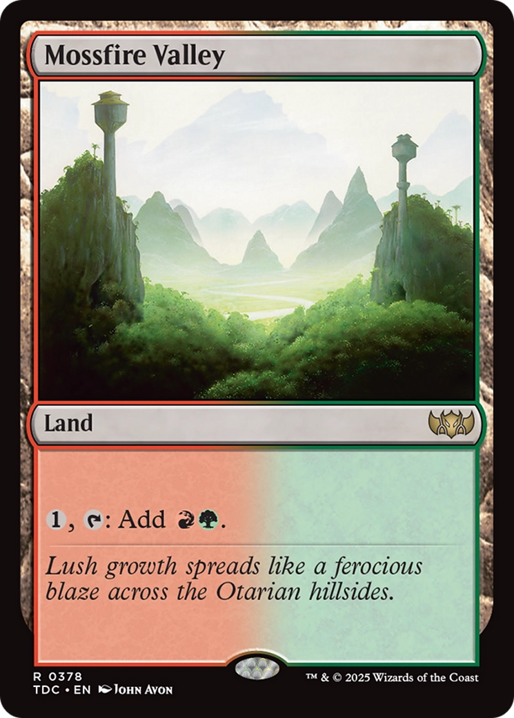 Mossfire Valley [Tarkir: Dragonstorm Commander] | Spectrum Games