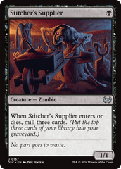 Stitcher's Supplier [Duskmourn: House of Horror Commander] | Spectrum Games