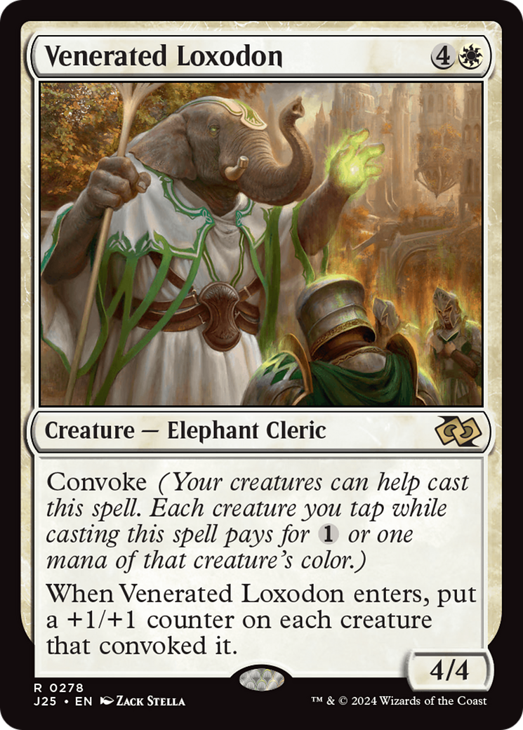 Venerated Loxodon [Foundations Jumpstart] | Spectrum Games