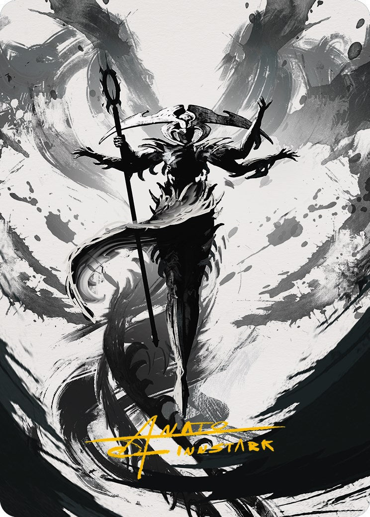 Atraxa, Grand Unifier 2 Art Card (Gold-Stamped Signature) [Phyrexia: All Will Be One Art Series] | Spectrum Games