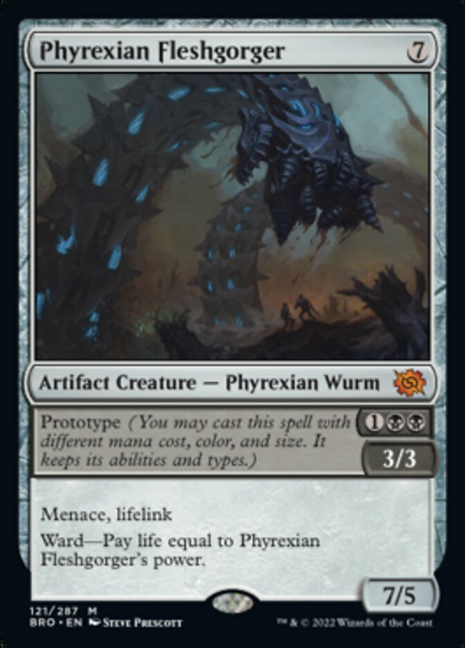 Phyrexian Fleshgorger (Promo Pack) [The Brothers' War Promos] | Spectrum Games