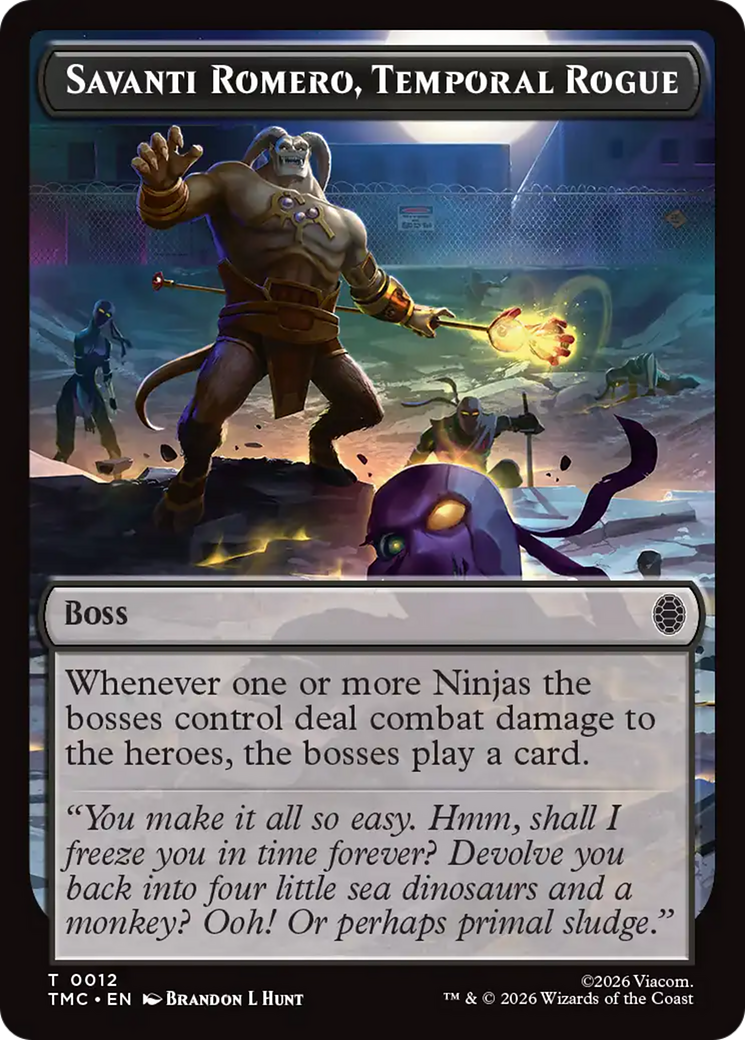 Savanti Romero, Temporal Rogue [Teenage Mutant Ninja Turtles Commander Tokens] | Spectrum Games