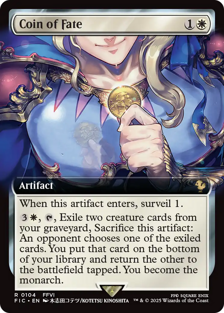 Coin of Fate (Extended Art) [FINAL FANTASY Commander] | Spectrum Games