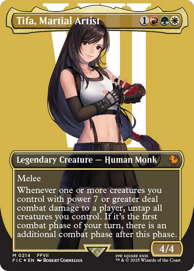 Tifa, Martial Artist (Borderless) (Surge Foil) [FINAL FANTASY Commander] | Spectrum Games