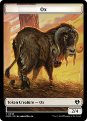 Phyrexian Golem // Ox Double-Sided Token [Commander Masters Tokens] | Spectrum Games