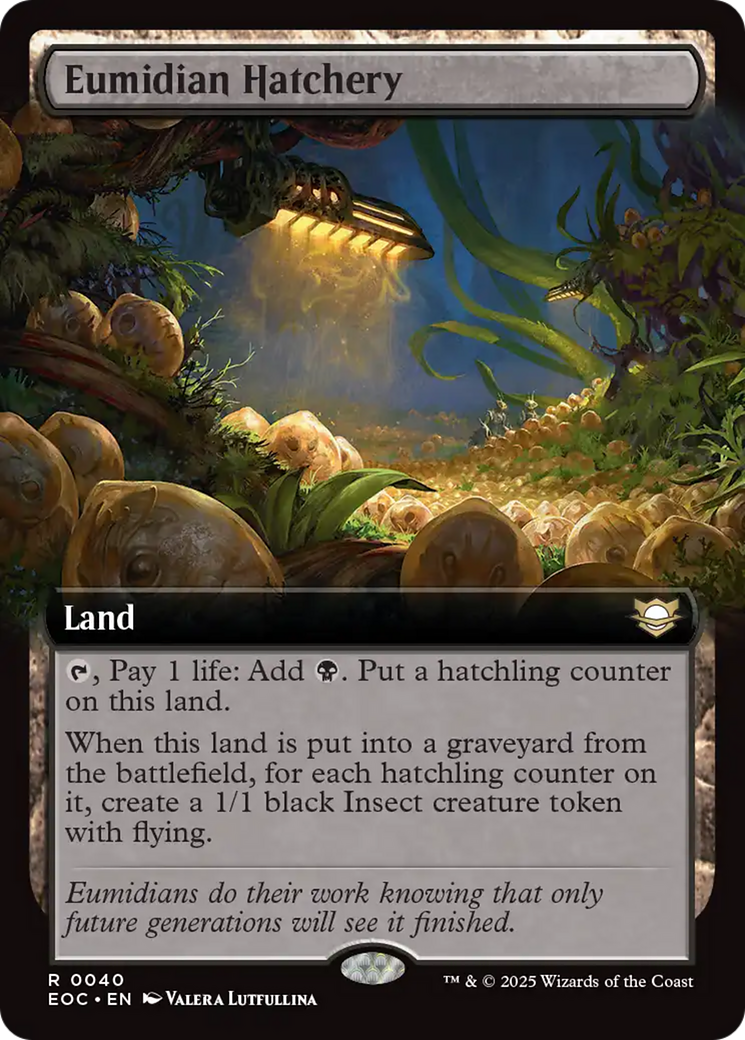 Eumidian Hatchery (Extended Art) [Edge of Eternities Commander] | Spectrum Games
