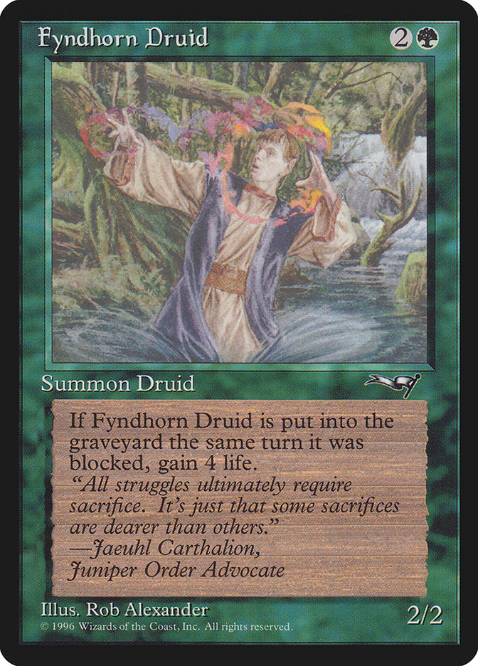 Fyndhorn Druid (Flame Circle) [Alliances] | Spectrum Games