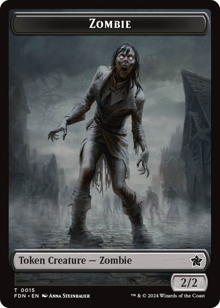 Rat (0014) // Zombie Double-Sided Token [Foundations Tokens] | Spectrum Games