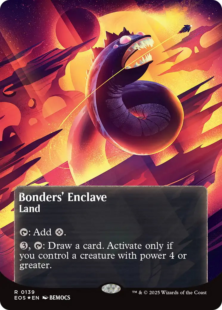Bonders' Enclave (0136) (Borderless) (Galaxy Foil) [Edge of Eternities: Stellar Sights] | Spectrum Games