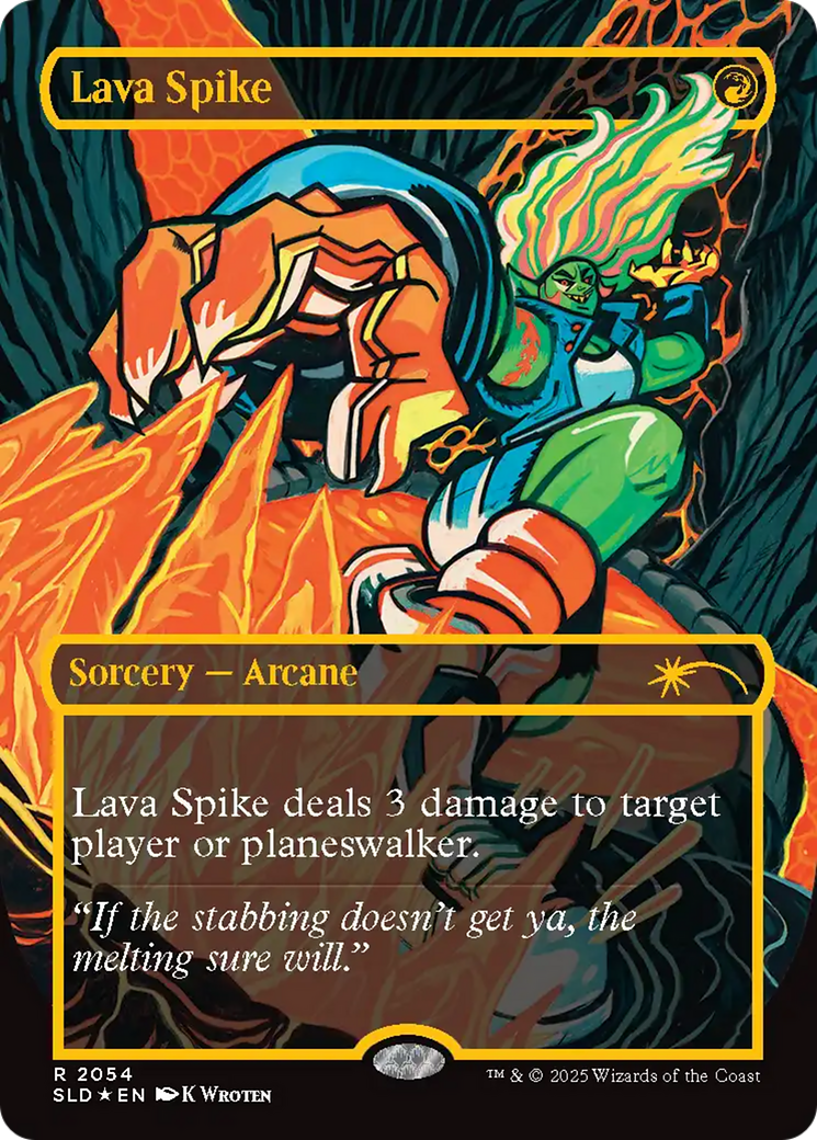 Lava Spike (2054) (Raised Foil) [Secret Lair Drop Series] | Spectrum Games