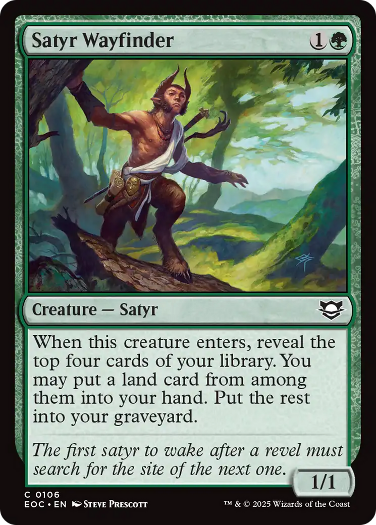 Satyr Wayfinder [Edge of Eternities Commander] | Spectrum Games