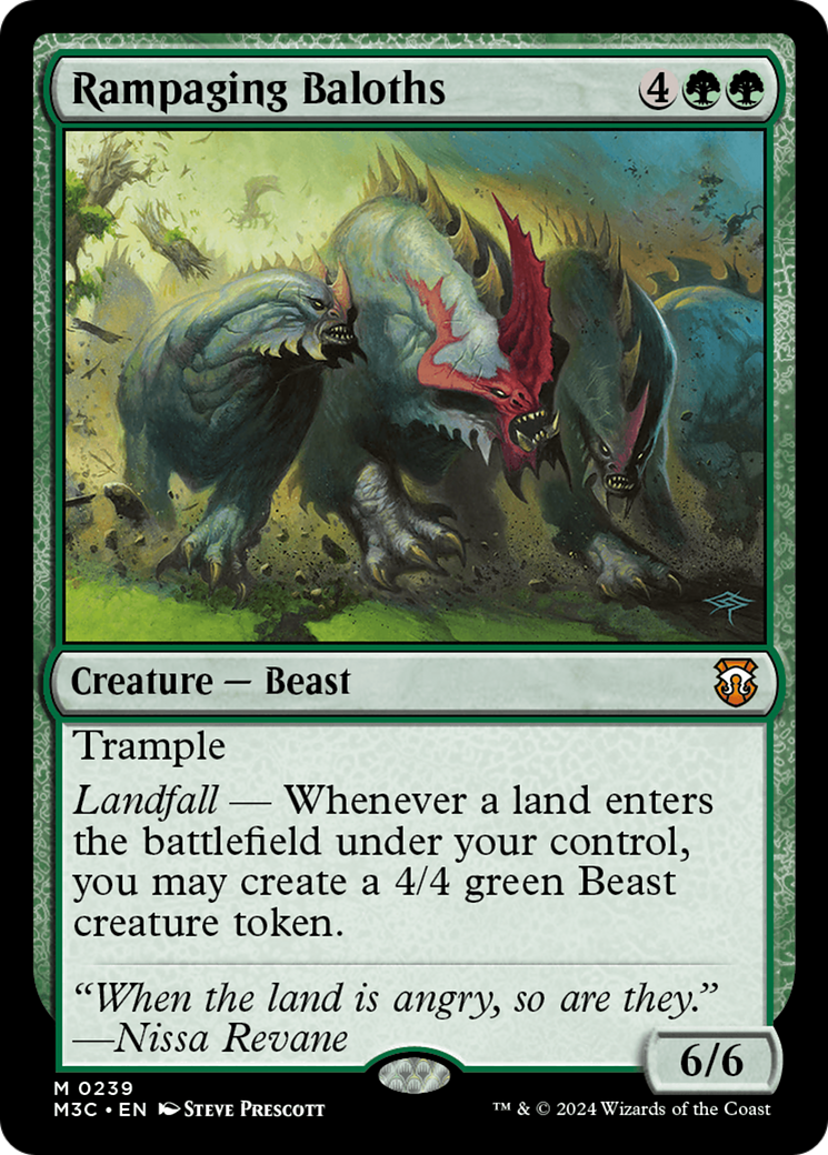 Rampaging Baloths (Ripple Foil) [Modern Horizons 3 Commander] | Spectrum Games