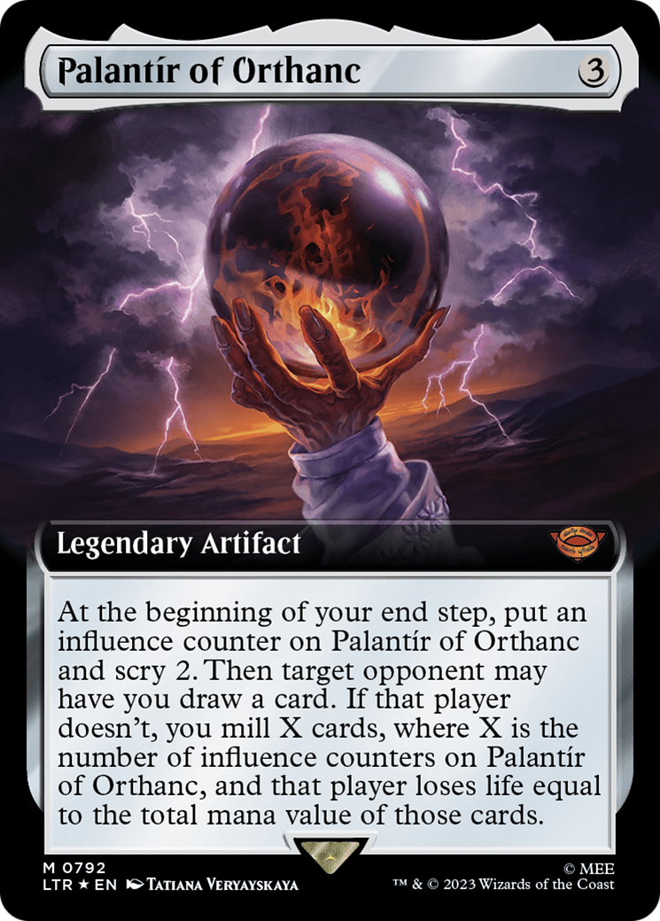 Palantir of Orthanc (Extended Art) (Surge Foil) [The Lord of the Rings: Tales of Middle-Earth] | Spectrum Games