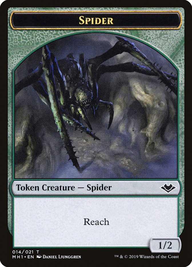 Zombie (007) // Spider (014) Double-Sided Token [Modern Horizons Tokens] | Spectrum Games