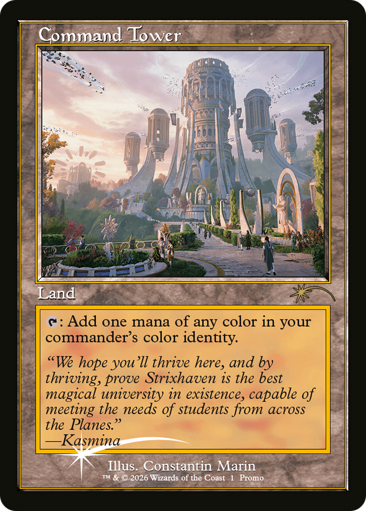 Command Tower (Strixhaven: Omens of Chaos) [Media Promos] | Spectrum Games