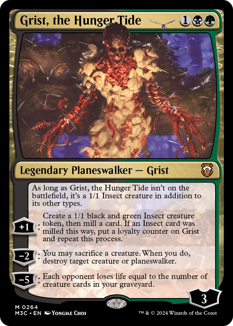 Grist, the Hunger Tide (Ripple Foil) [Modern Horizons 3 Commander] | Spectrum Games