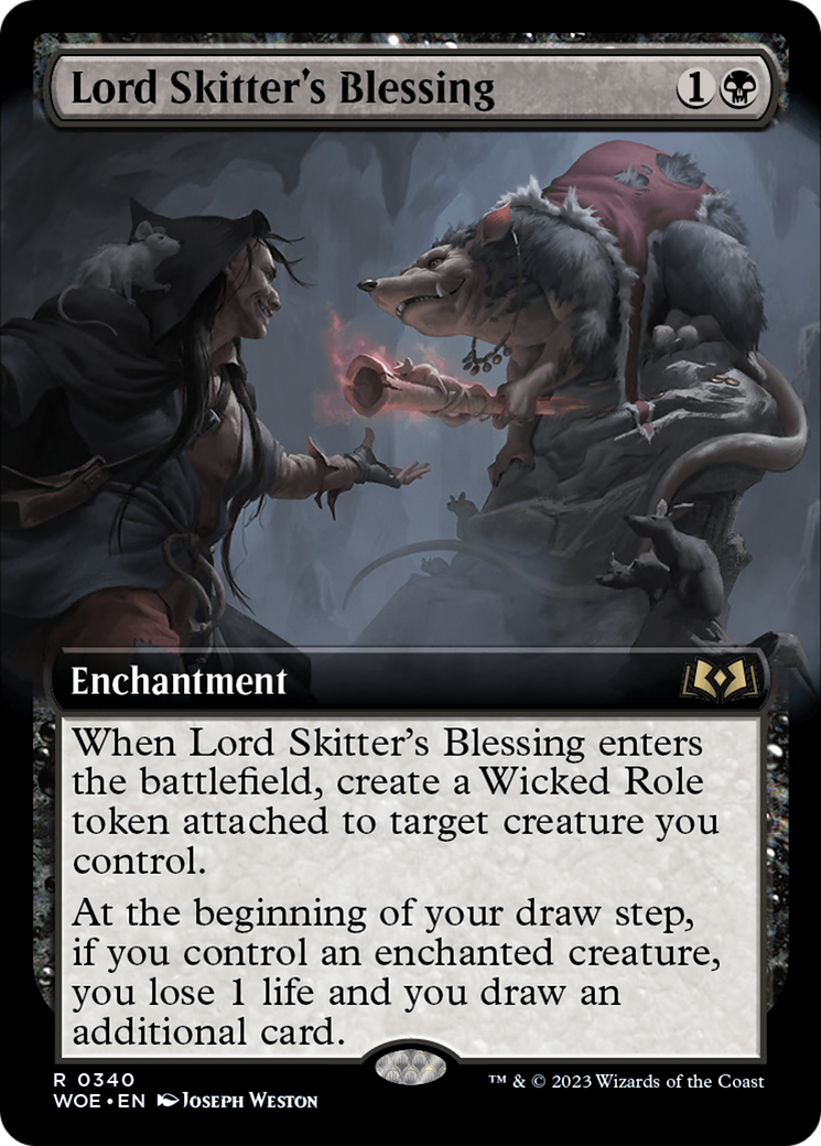 Lord Skitter's Blessing (Extended Art) [Wilds of Eldraine] | Spectrum Games
