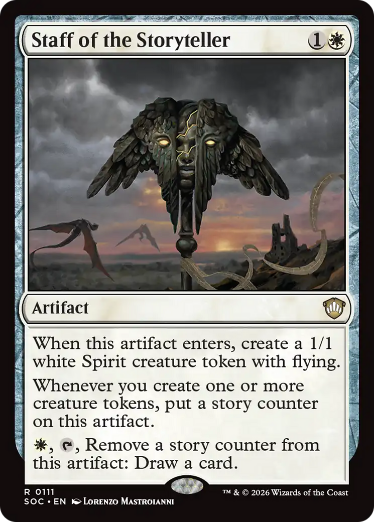 Staff of the Storyteller [Secrets of Strixhaven Commander] | Spectrum Games