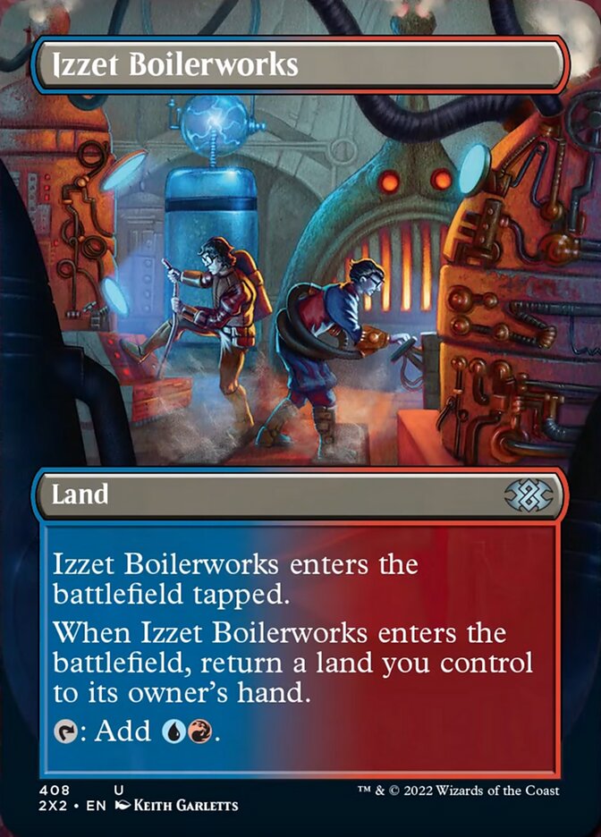 Izzet Boilerworks (Borderless Alternate Art) [Double Masters 2022] | Spectrum Games