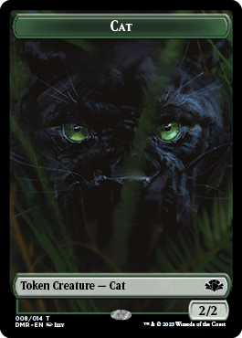 Zombie // Cat (008) Double-Sided Token [Dominaria Remastered Tokens] | Spectrum Games