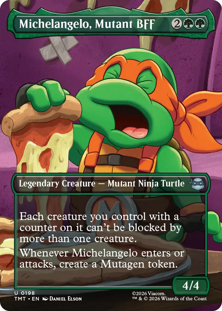 Michelangelo, Mutant BFF (Borderless) [Teenage Mutant Ninja Turtles] | Spectrum Games