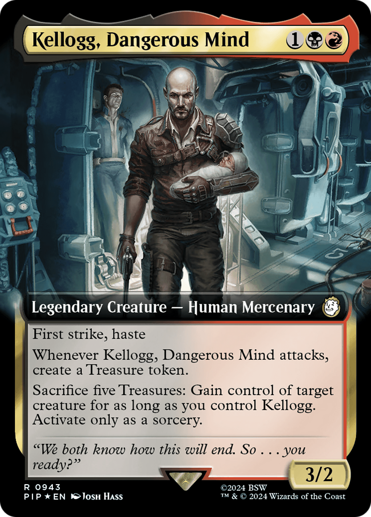 Kellogg, Dangerous Mind (Extended Art) (Surge Foil) [Fallout] | Spectrum Games