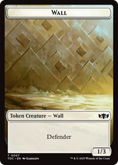 Wall // Spider Double-Sided Token [Tarkir: Dragonstorm Commander Tokens] | Spectrum Games