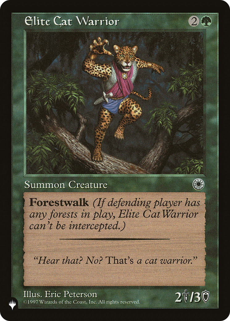 Elite Cat Warrior (Flavor Text) [The List Reprints] | Spectrum Games