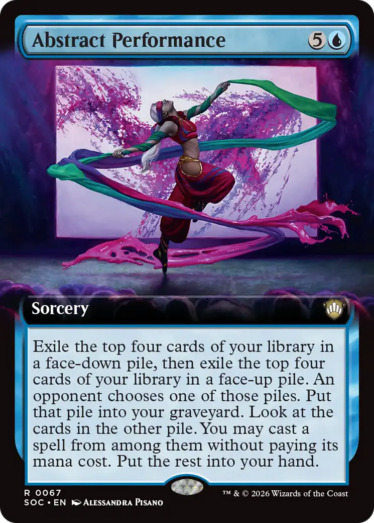 Abstract Performance (Extended Art) [Secrets of Strixhaven Commander] | Spectrum Games