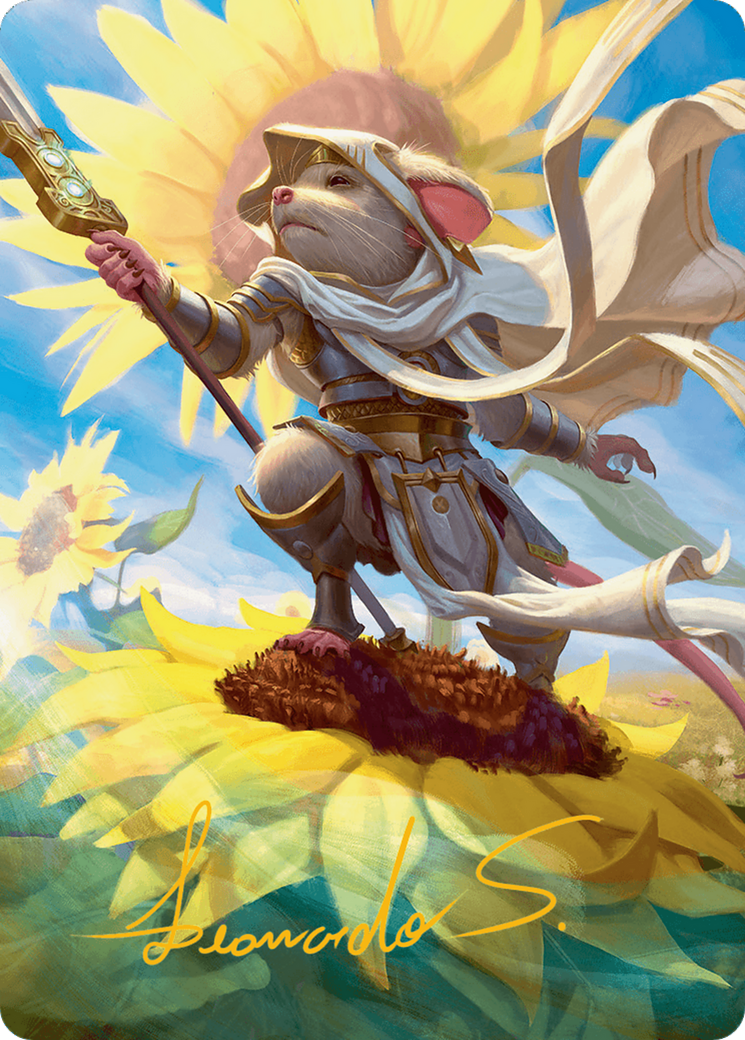 Elspeth, Sun's Champion Art Card (Gold-Stamped Signature) [Bloomburrow Art Series] | Spectrum Games