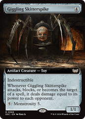 Giggling Skitterspike (Extended Art) [Duskmourn: House of Horror Commander] | Spectrum Games