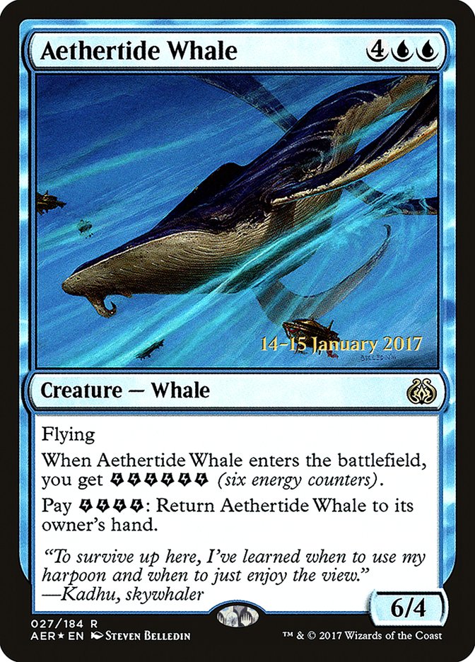 Aethertide Whale [Aether Revolt Prerelease Promos] | Spectrum Games