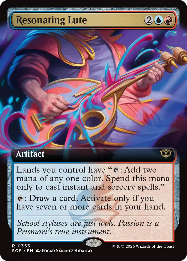 Resonating Lute (Extended Art) [Secrets of Strixhaven] | Spectrum Games