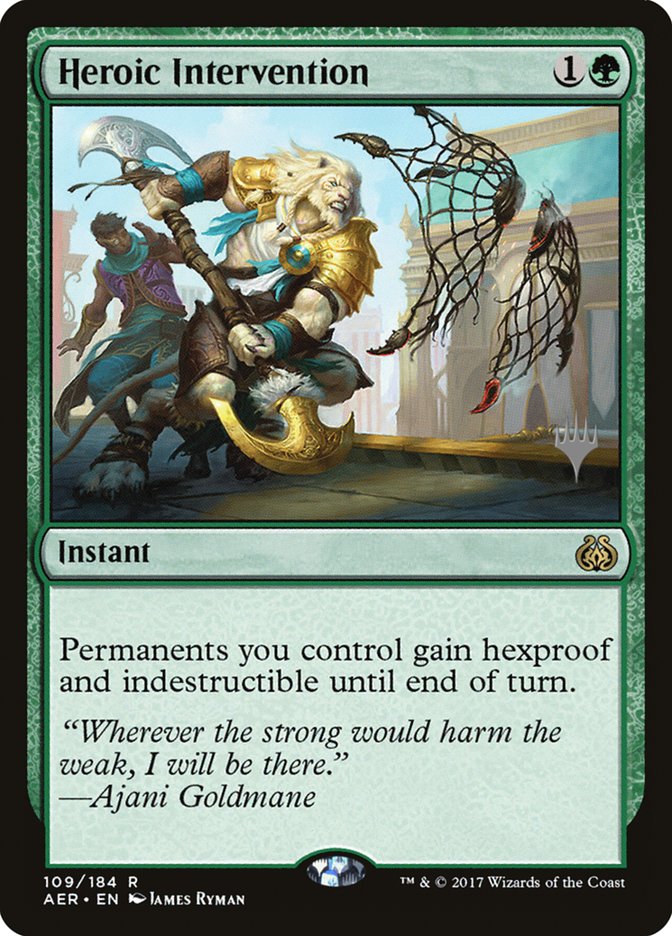 Heroic Intervention (Promo Pack) [Aether Revolt Promos] | Spectrum Games