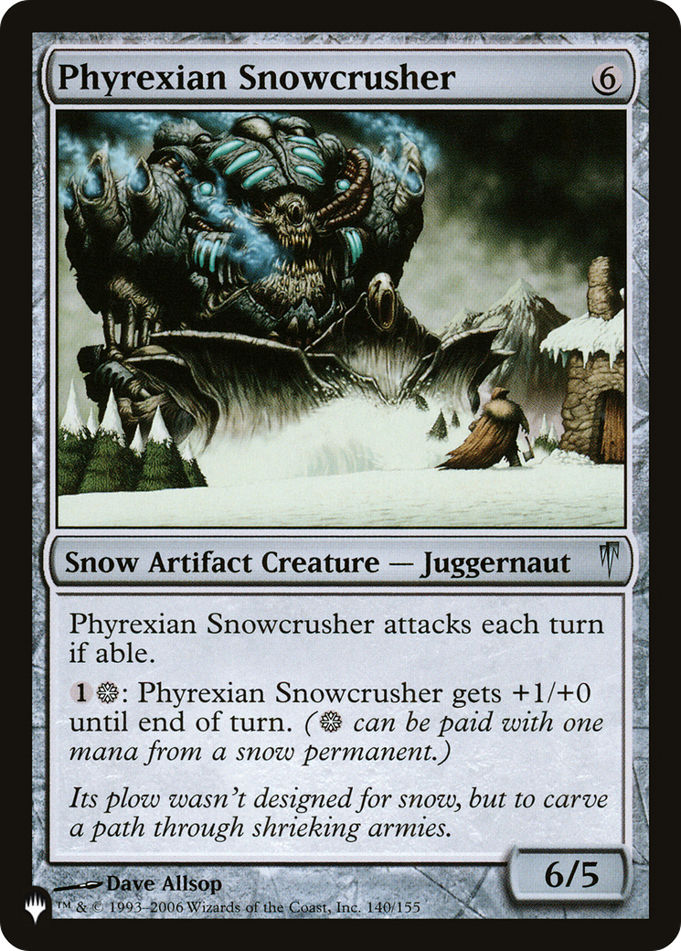 Phyrexian Snowcrusher [The List] | Spectrum Games