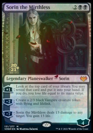 Sorin the Mirthless [Innistrad: Crimson Vow Prerelease Promos] | Spectrum Games