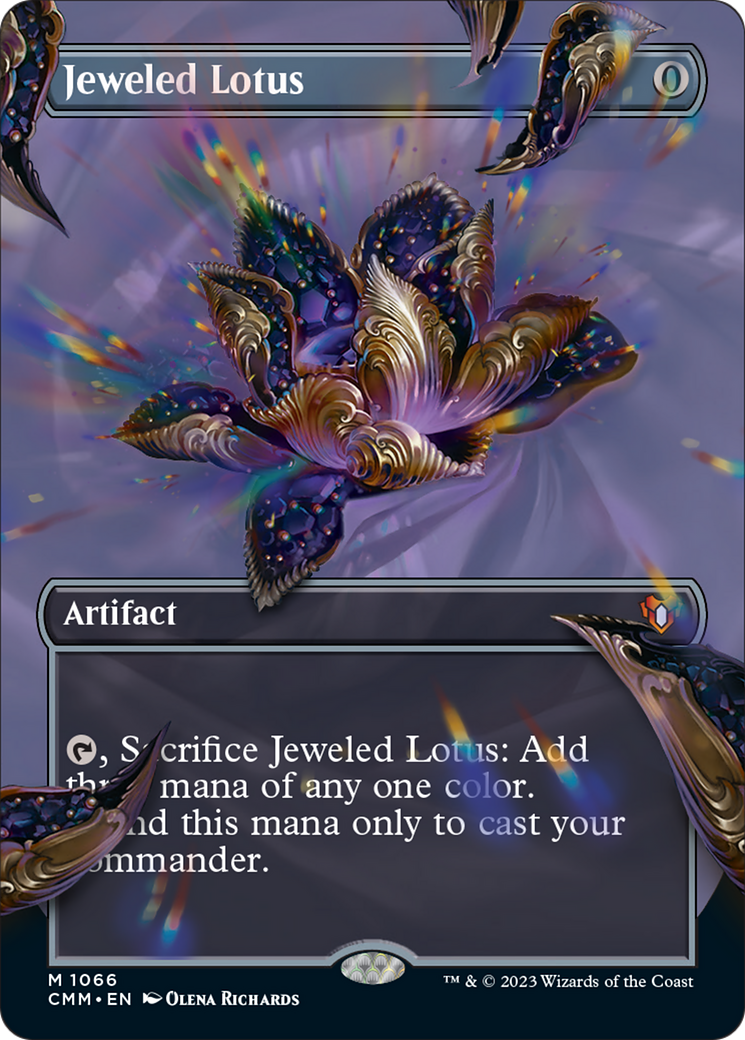 Jeweled Lotus (Borderless Textured Foil Frame Break) [Commander Masters] | Spectrum Games