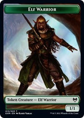 Elf Warrior // Spirit Double-Sided Token [Kaldheim Tokens] | Spectrum Games