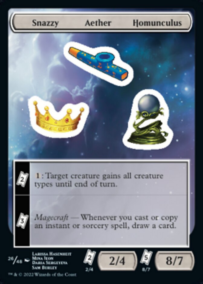 Snazzy Aether Homunculus [Unfinity Stickers] | Spectrum Games