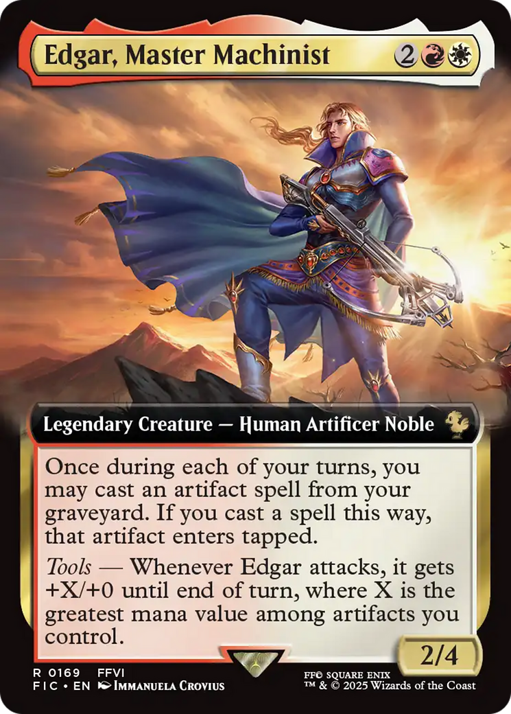 Edgar, Master Machinist (Extended Art) [FINAL FANTASY Commander] | Spectrum Games