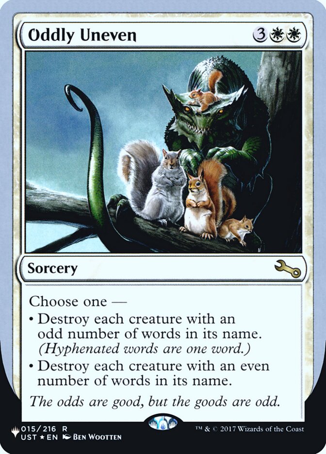 Oddly Uneven (Unfinity Foil Edition) [The List] | Spectrum Games