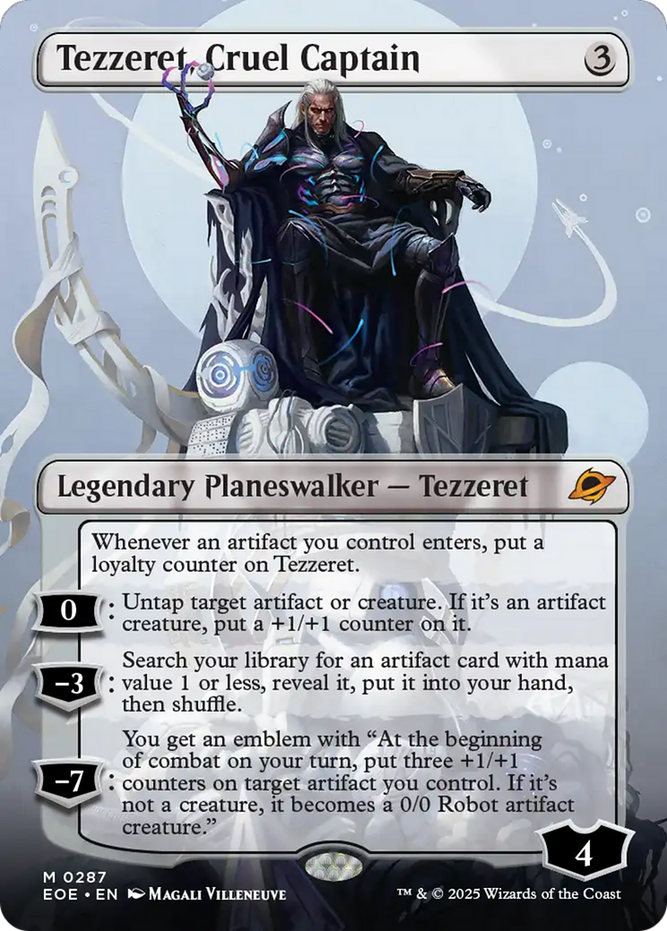 Tezzeret, Cruel Captain (Borderless) [Edge of Eternities] | Spectrum Games