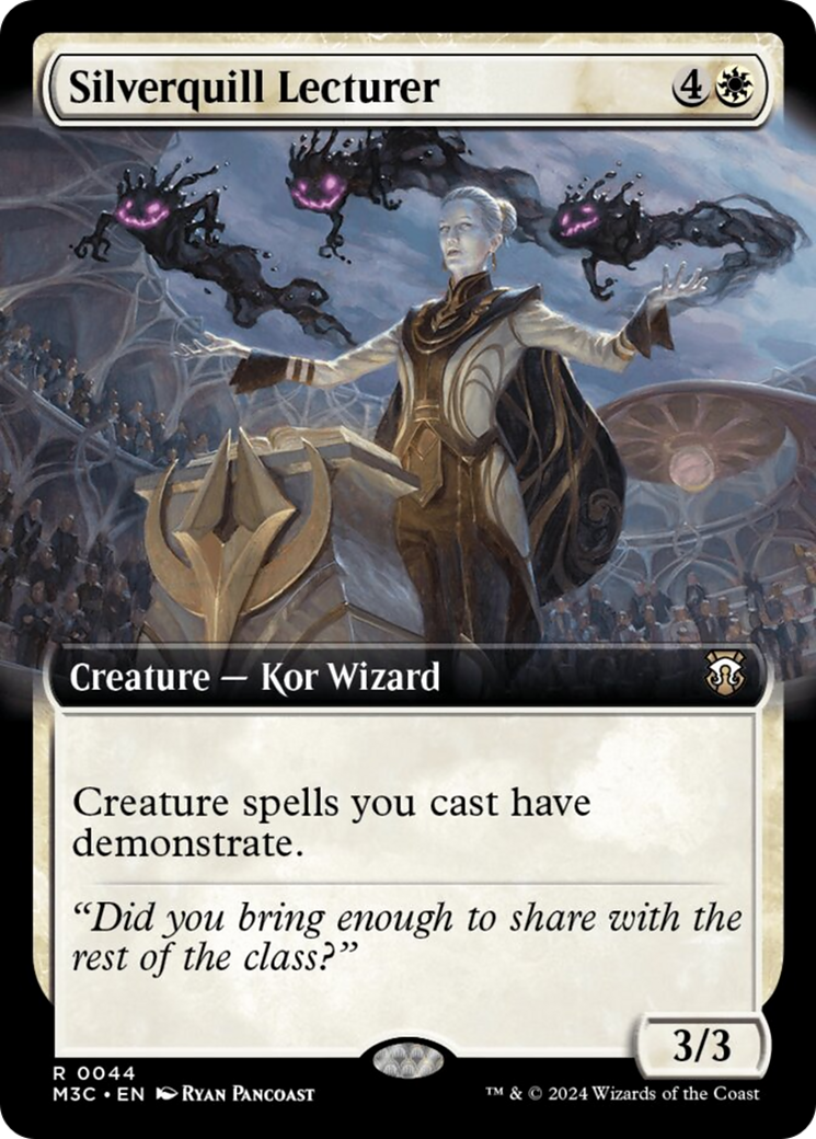 Silverquill Lecturer (Extended Art) (Ripple Foil) [Modern Horizons 3 Commander] | Spectrum Games