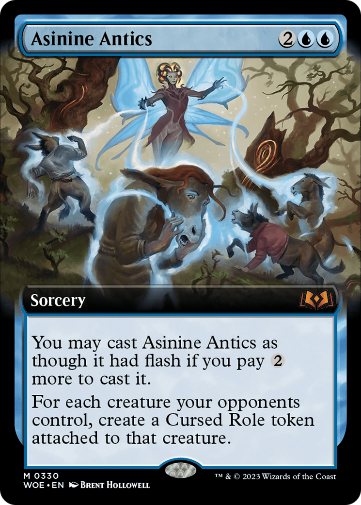 Asinine Antics (Extended Art) [Wilds of Eldraine] | Spectrum Games