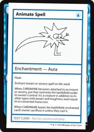 Animate Spell (2021 Edition) [Mystery Booster Playtest Cards] | Spectrum Games