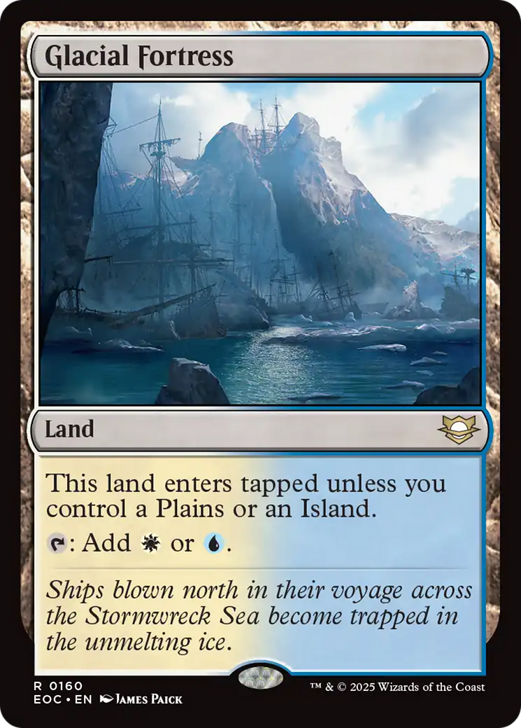 Glacial Fortress [Edge of Eternities Commander] | Spectrum Games