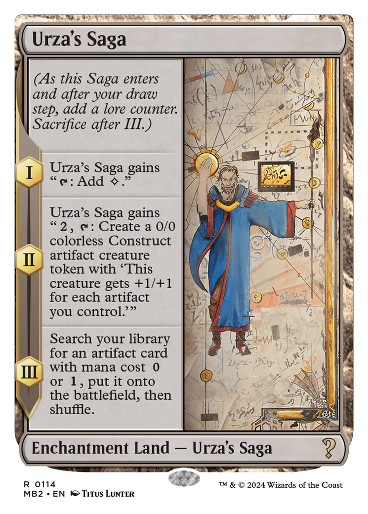 Urza's Saga (White Border) [Mystery Booster 2] | Spectrum Games