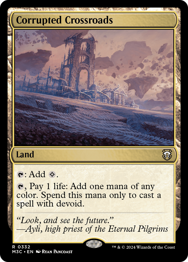 Corrupted Crossroads (Ripple Foil) [Modern Horizons 3 Commander] | Spectrum Games