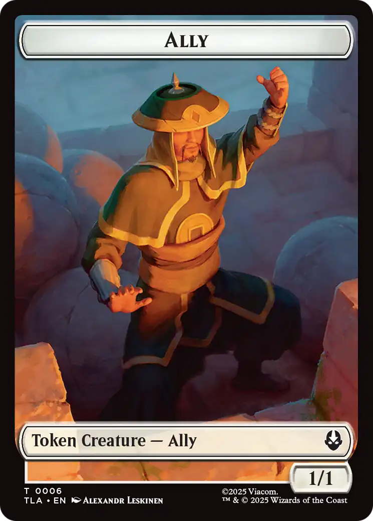 Ally (0006) // Soldier (0002) Double-Sided Token [Avatar: The Last Airbender Tokens] | Spectrum Games