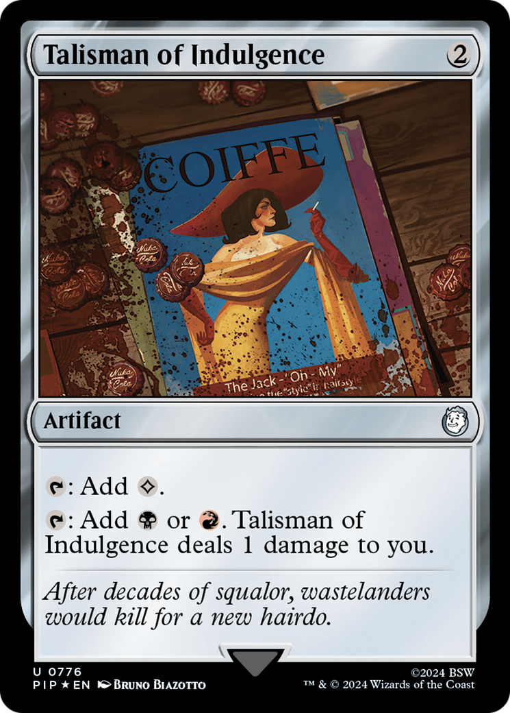 Talisman of Indulgence (Surge Foil) [Fallout] | Spectrum Games